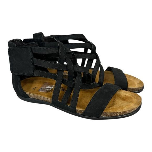 NAOT WOMEN'S MARITA BLACK SANDAL size EU 39/US 8 - Picture 1 of 6